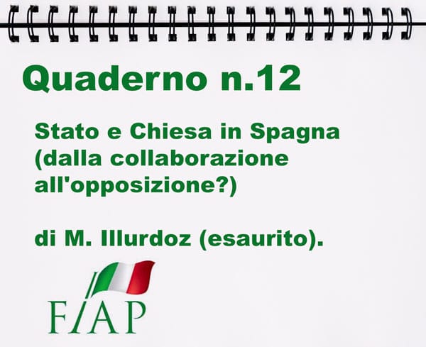 STATO E CHIESA IN SPAGNA DALLA COLLABORAZIONE ALL’OPPOSIZIONE?