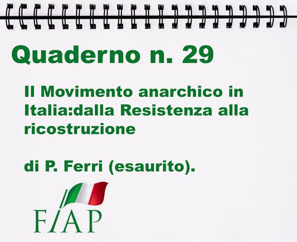 IL MOVIMENTO ANARCHICO IN ITALIA (1944-1950)