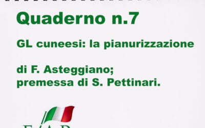 GL CUNEESI: LA PIANURIZZAZIONE