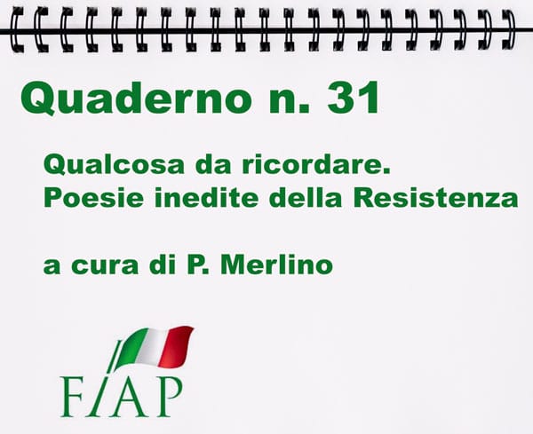QUALCOSA DA RICORDARE Raccolta di poesie inedite della Resistenza