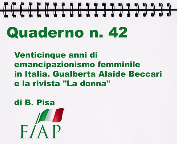 VENTICINQUE ANNI DI EMANCIPAZIONISMO FEMMINILE IN ITALIA Gualberta Alaide Beccari e la rivista «La Donna» (1868 – 1890)